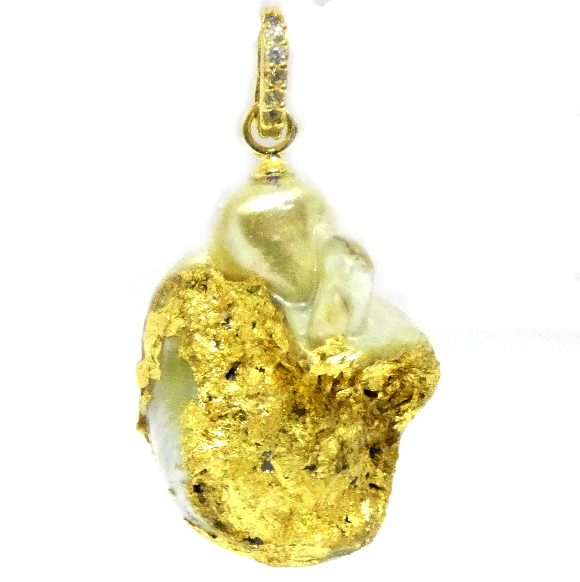 Kintsugi Gold South Sea Pendant